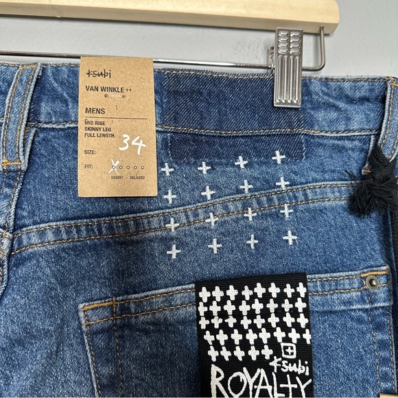 Ksubi Van Winkle Blazed Trashed Skinny Jeans Size 34 NEW - Picture 3 of 10